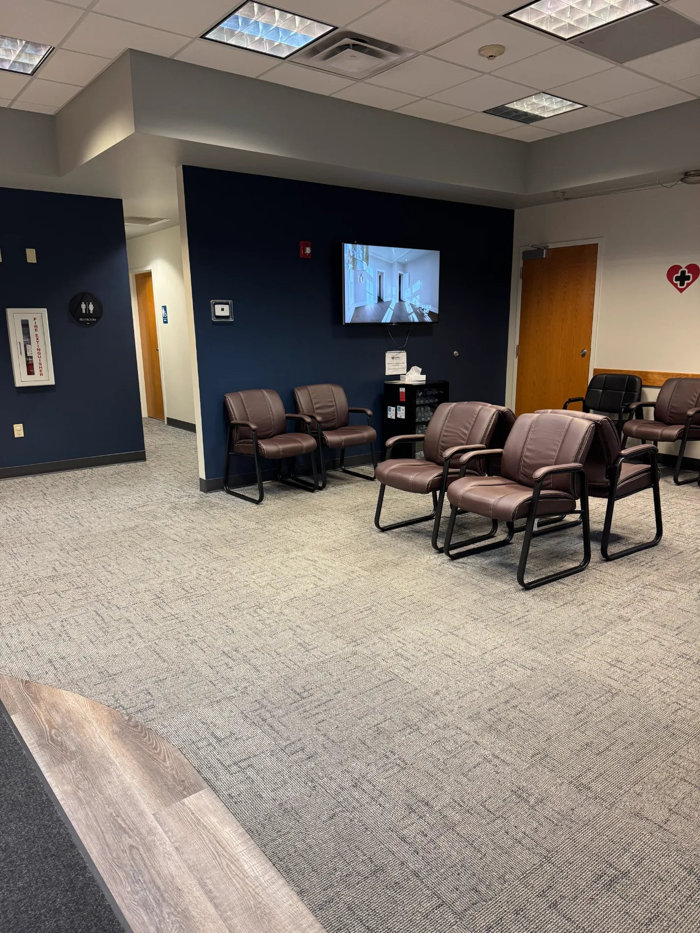 A welcoming doctor at the clinic