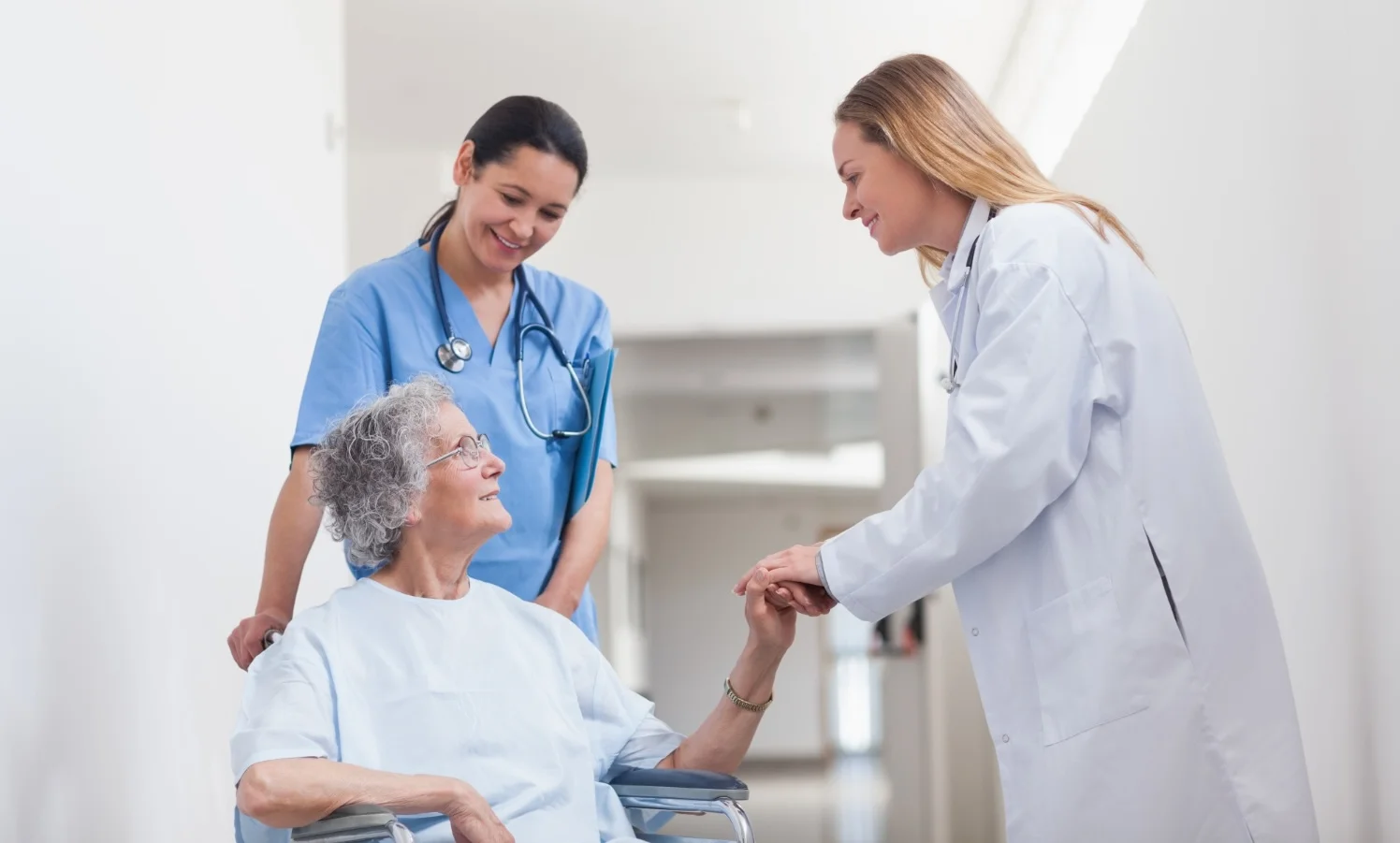 Doctor reviewing care with a patient
